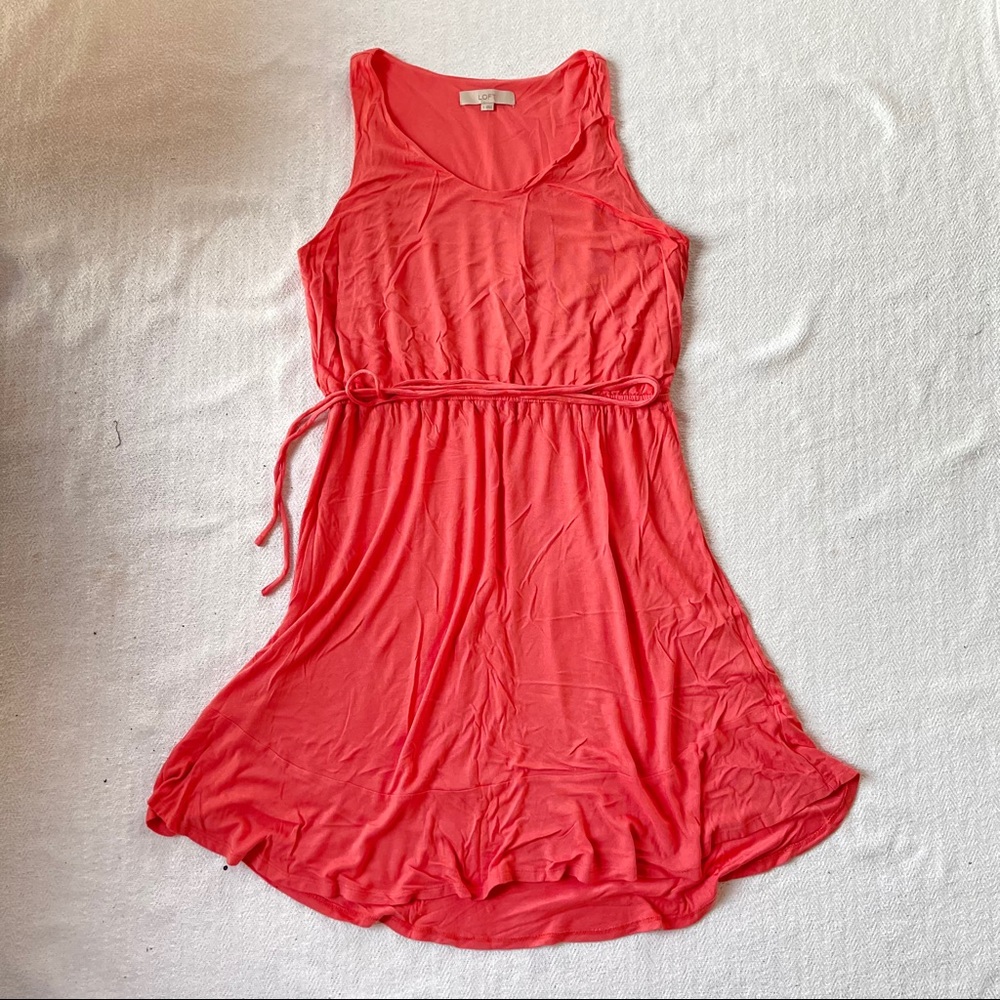 🥳3/$30🌸 Peach LOFT summer dress